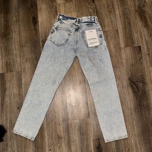 FRAME le original high rise straight fit jeans